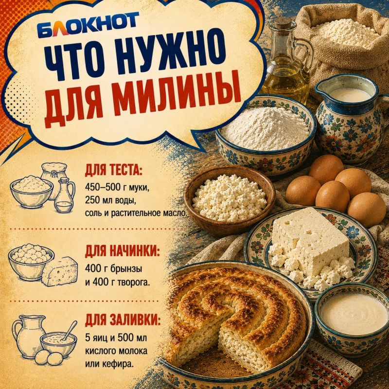 Тесто почти прозрачное, а брынзы жалеть не принято: готовим настоящую бессарабскую милину Тесто почти прозрачное, а брынзы жалеть не принято: готовим настоящую бессарабскую милину