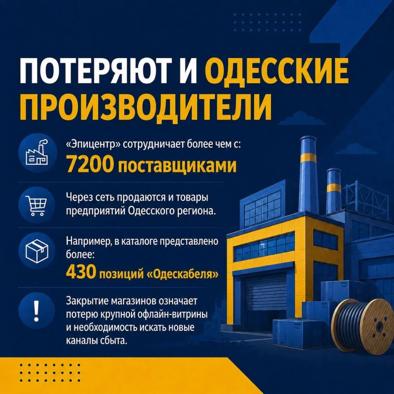 Что потеряет Одесса без «Эпицентра»: миллиарды оборота, сотни рабочих мест и налоги Что потеряет Одесса без «Эпицентра»: миллиарды оборота, сотни рабочих мест и налоги