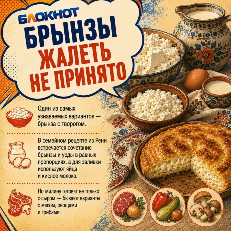 Тесто почти прозрачное, а брынзы жалеть не принято: готовим настоящую бессарабскую милину Тесто почти прозрачное, а брынзы жалеть не принято: готовим настоящую бессарабскую милину