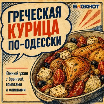 Греческая курица по-одесски: готовим южный ужин