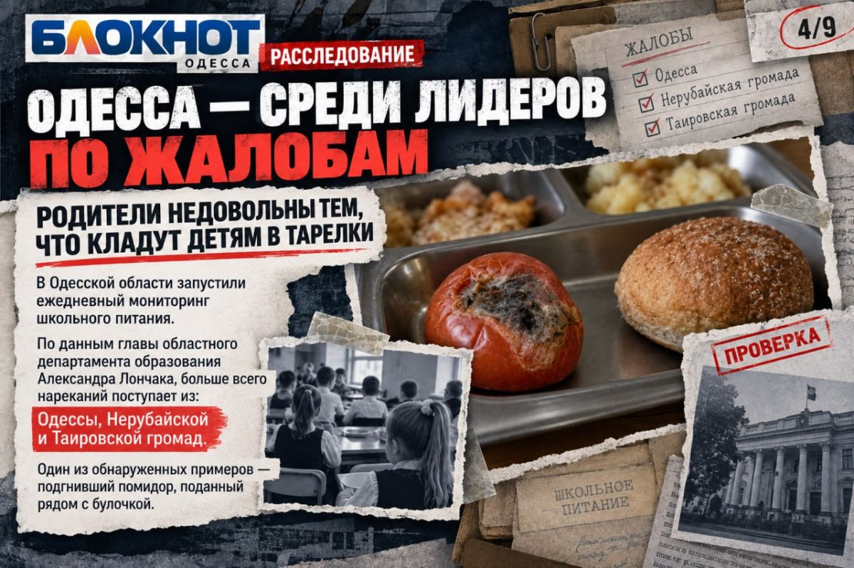 Миллионы на школьные обеды в Одессе, а еда летит в мусор Миллионы на школьные обеды в Одессе, а еда летит в мусор