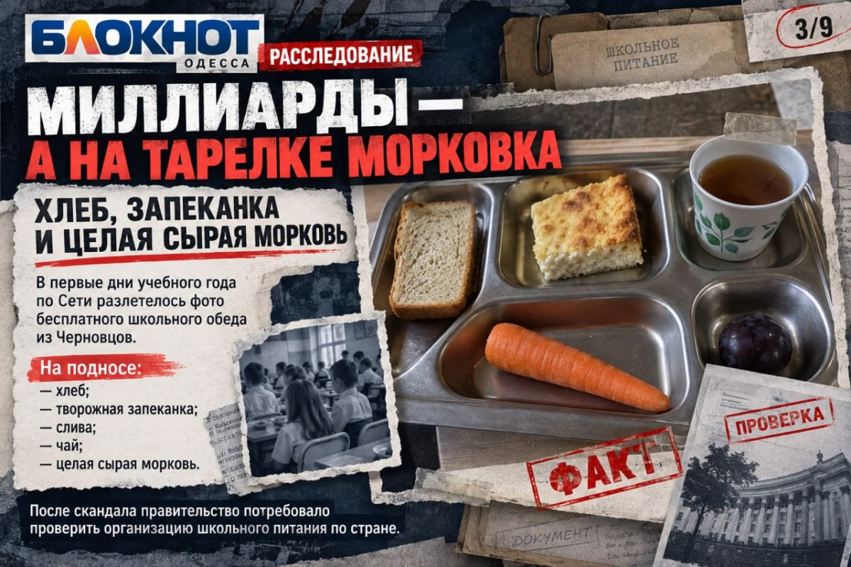 Миллионы на школьные обеды в Одессе, а еда летит в мусор Миллионы на школьные обеды в Одессе, а еда летит в мусор
