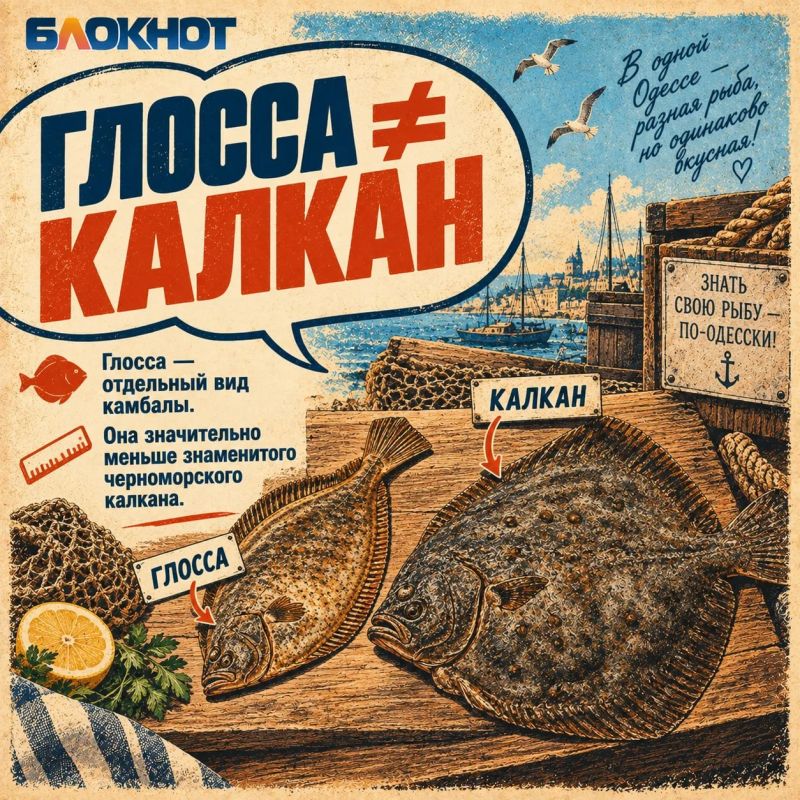 Глосса: та самая камбала старой Одессы Глосса: та самая камбала старой Одессы