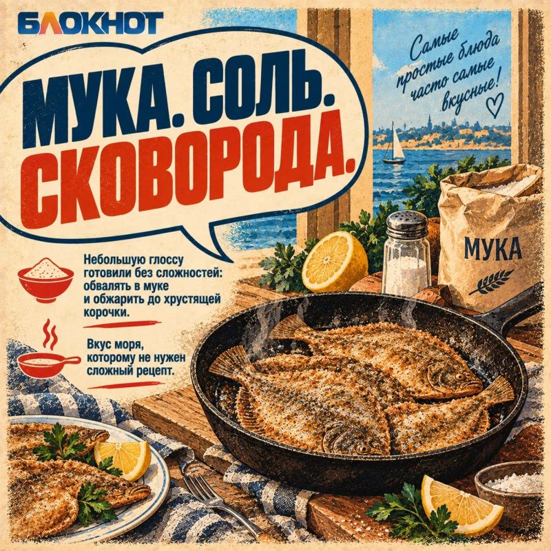 Глосса: та самая камбала старой Одессы Глосса: та самая камбала старой Одессы