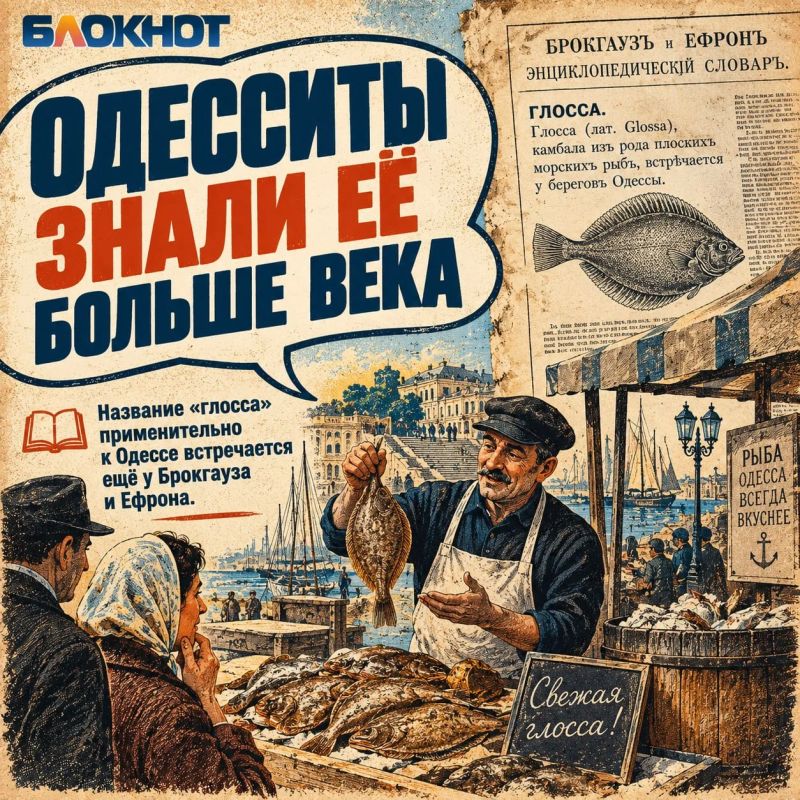 Глосса: та самая камбала старой Одессы Глосса: та самая камбала старой Одессы