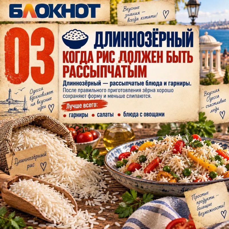 Почему один рис получается рассыпчатым, а другой превращается в кашу? Почему один рис получается рассыпчатым, а другой превращается в кашу?