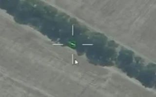Уничтожение РЛС П-19 (или ее макета) ударом реактивной "Герань-4 сикер" и удар по стоявшей рядом купольной системе РЭБ в районе поселка Широкое Днепропетровской области Уничтожение РЛС П-19 (или ее макета) ударом реактивной "Герань-4 сикер" и удар по стоявшей рядом купольной системе РЭБ в районе поселка Широкое Днепропетровской области