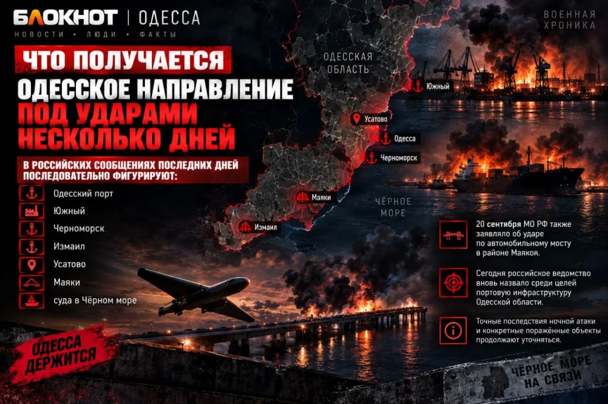 Одесское направление под ударами несколько дней подряд Одесское направление под ударами несколько дней подряд