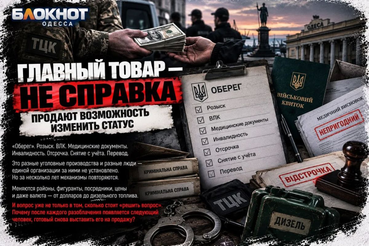 Большая экономика ТЦК: сколько стоит «решить вопрос» с мобилизацией в Одессе Большая экономика ТЦК: сколько стоит «решить вопрос» с мобилизацией в Одессе