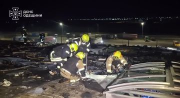 Опубликованы кадры ликвидации в Одессе последствий атаки