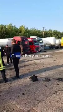 Беспилотники поразили стоянку грузовиков в н.п. Усатово в Одесской области