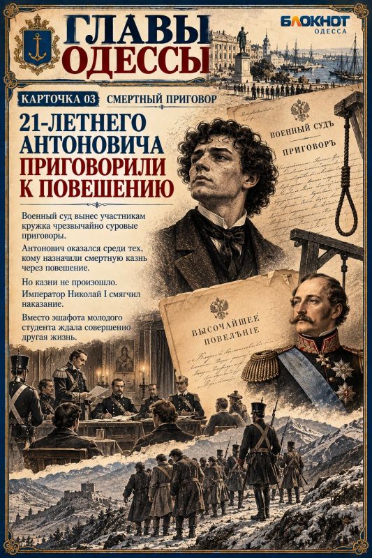 Приговорён к повешению, а спустя 30 лет возглавил Одессу Приговорён к повешению, а спустя 30 лет возглавил Одессу