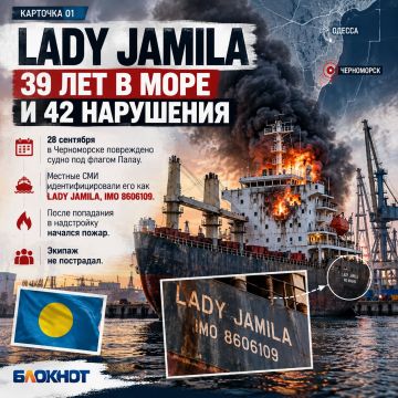 39 лет в море и 42 нарушения: что скрывает подбитое у Одессы судно LADY JAMILA